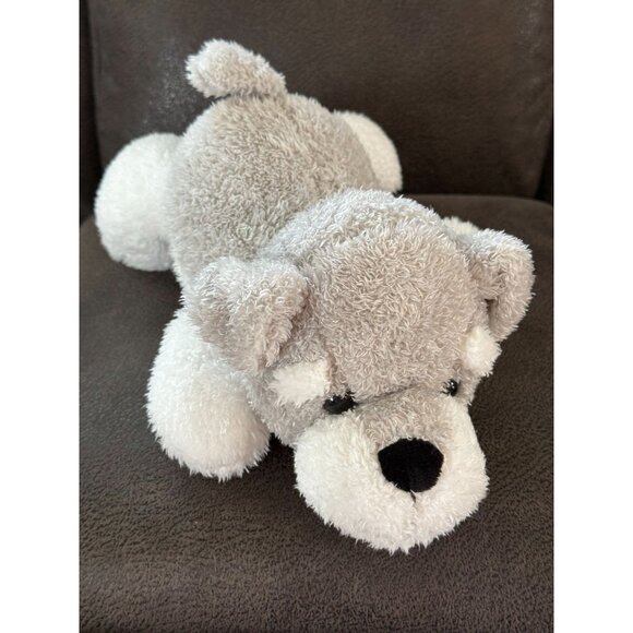 Spark Create Imagine Walmart Gray White Schnauzer Puppy Dog Plush Stuffie 12 in - Picture 1 of 8